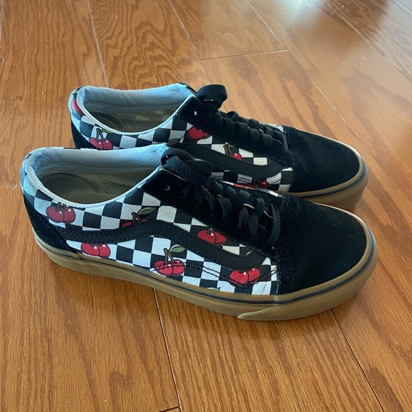 vans cherry shoes